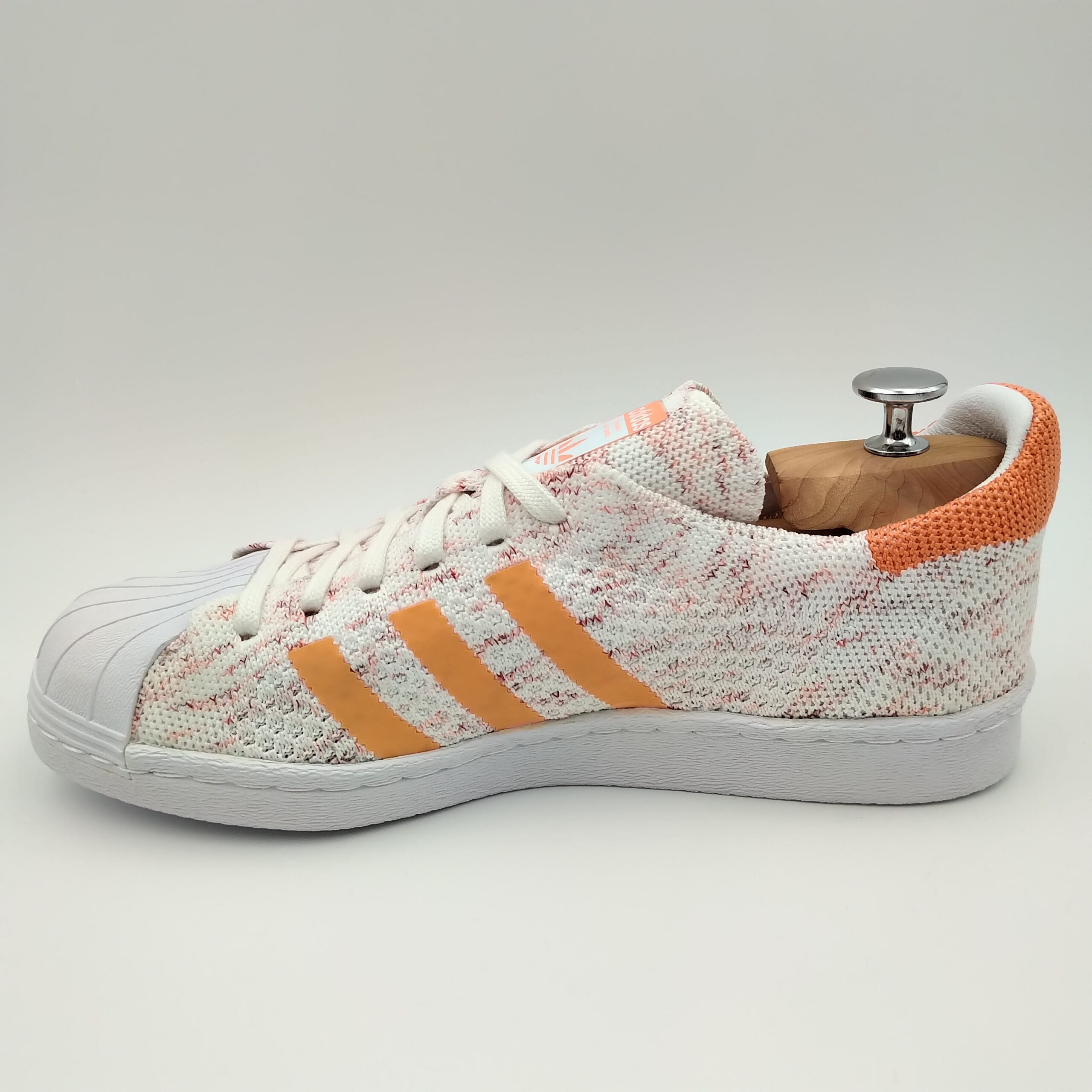 Adidas Superstar 80's Primeknit bandes oranges