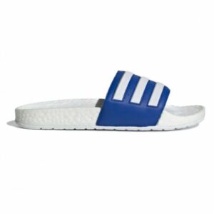 Adidas Adilette Boost bleu et blanche