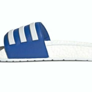 Adidas Adilette Boost bleu et blanche